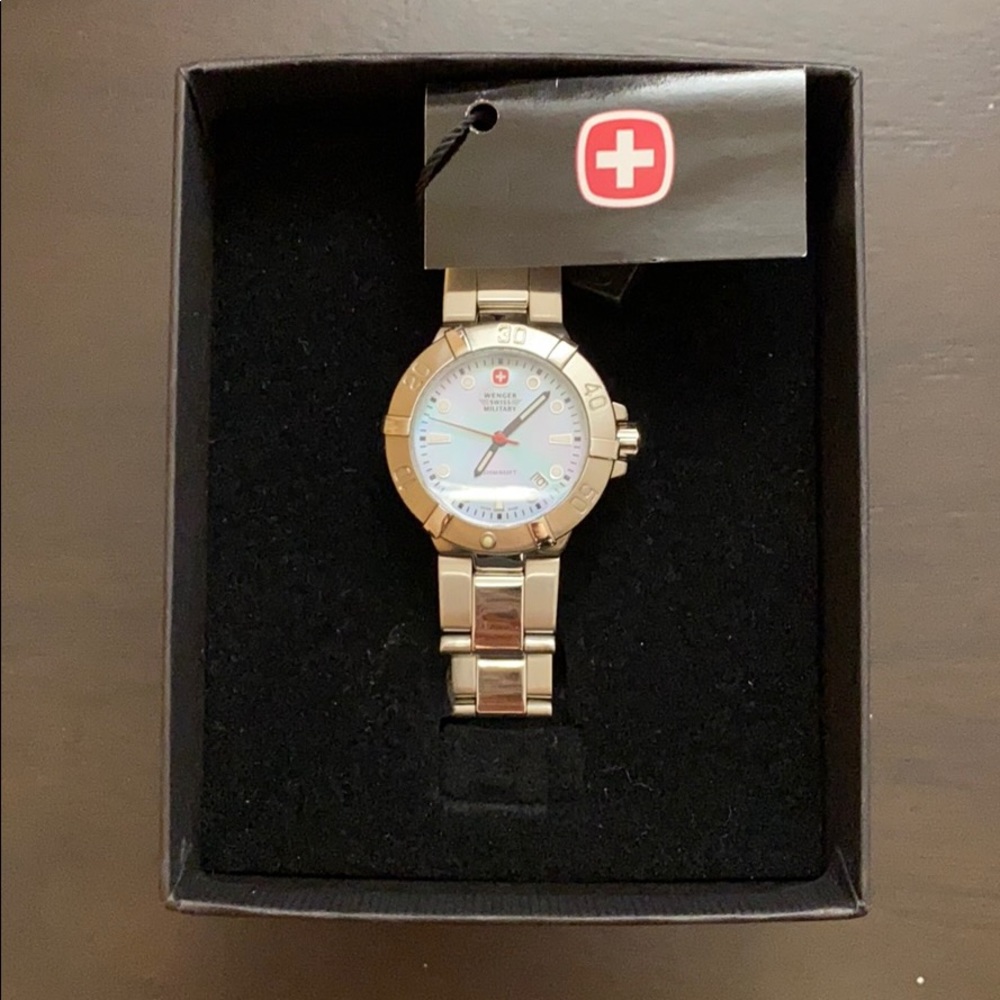 Wenger Women's Bracelet Watch with Light Blue Dial